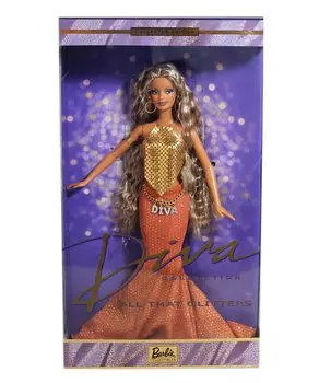 Mattel Barbie Gone Platinum Diva Gold