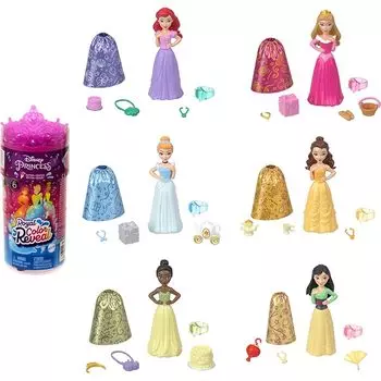 Mattel Disney/Disney Princess Принцесса) Раскройте цвет! Волшебство Воды (Коллекция сюрпризов 2) Мини-кукла) [Набор сюрпризов] [Кукла-наряд] [Мини-кукла,