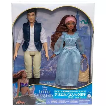 MATTEL Disney/фильм «Русалочка» Кукла Ариэль/Принц Эрик [кукла-наряд] [2 куклы] [3 года~] HLX14