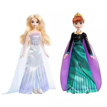Mattel Disney/Frozen Анна/Эльза (Набор из 2 кукол) [кукла-наряд] [3 года~] HMK51