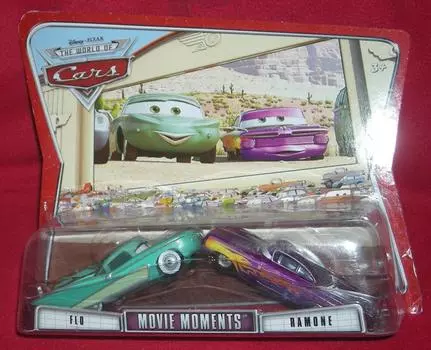 Mattel Disney Pixar CARS FLO RAMONE Карточка с инициалами Flo Ramone Cars MOMENTS MOVIE & & 2-набор