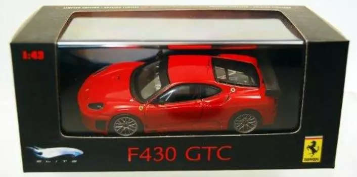 MATTEL ELITE FERRARI F430 GTC Mattel Elite Ferrari F430 GTC Красный ограниченный тираж 1:43