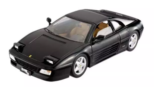 MATTEL Ferrari 348TS черный готовый продукт 1/18