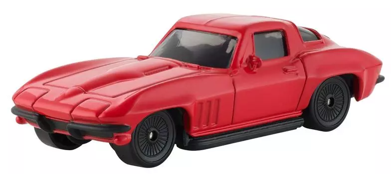 Mattel форсаж 8 F8 красный шевроле корвет 1966 1.55