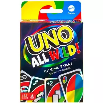 Mattel Game UNO UNO All Wild Card Game Игра для вечеринок для игроков от 7 лет и старше HHL33 2-10