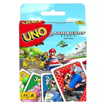 Mattel Game UNO UNO Mario Kart Карточная игра для вечеринок для игроков от 7 лет и старше GWM70 2-10