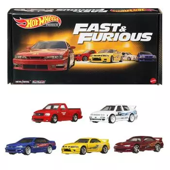 MATTEL Hot Wheels Fast & Furious Premium Bundle [5 мини-машин] [От 3 лет] HKF08