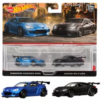 MATTEL Hot Wheels Premium 2 Pack Pandem Subaru RC F GT3 года и HKF51 BRZ/Lexus [3 вверху]