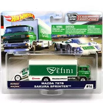 MATTEL HOTWHEELS1:64 масштаб [Car Culture Team Transport Mazda 787B - Sakura Sprinter] [Продукт]