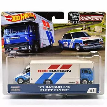 MATTEL HOTWHEELS DATSUN 510 FLEET Mattel Hot Wheels scale DATSUN 510 Fleet 164SCALE 71 - FLYER 164 71 Flyer [Item]