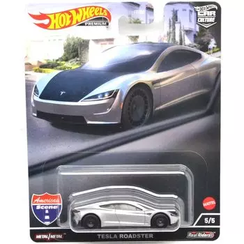 MATTEL HOTWHEELS Mattel Hot Wheels Масштабная автомобильная культура Американская сцена Tesla Roadster 1:64 -