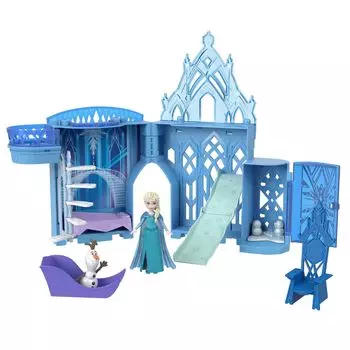 Mattel Эльза и Ледяной Белый Мини и аксессуары для детей от 1 года и старше HLX01 Disney/Frozen (Серия «Касанеру»! кукла) [Кукла-наряд/замок] [Дом