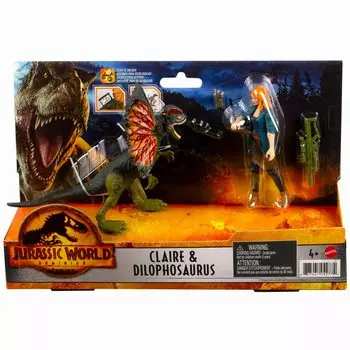 MATTEL Jurassic New Rulers Human Dino Pack Фигурка CLAIRE DILOPHOSAURUS MATTEL 2022 HUMAN AND DINO PACK Фигурка CLAIRE DILOPHOSAURUS Фильм