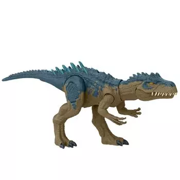 Mattel JURASSIC WORLD Battle Roaring Allosaurus возрастом 10 лет и HRX50 Action! [Игрушка динозавр] [Общая длина приблизительно. 44,1 см] [4 вверх]