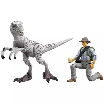 Mattel Jurassic World Hammond Collection Фигурки 2 шт. Isla Sorna Velociraptor Encounter Pack Movie Park III 3 Фигурки динозавров Товары Raptor