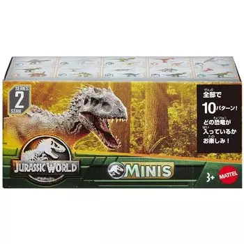 Mattel JURASSIC WORLD Mini Figure Box Assortment 2023 2nd Edition Years Old и [Blind Pack] [Dinosaur Toy] [3 Up] 986E-GWP38