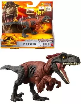 Mattel Jurassic World New Ruler Real Mini Action Figure Пирораптор возрастом 18 лет GWN18 (МИР ЮРСКОГО ПЕРИОДА) Повреждать! [Общая длина приблизительно. 18см] [3 ~]