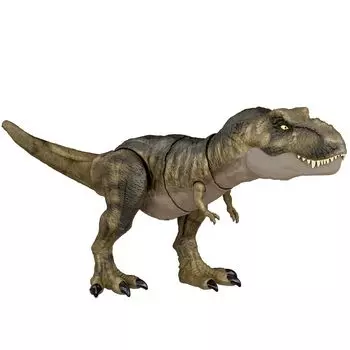 Mattel Jurassic World New Ruler Super Roaring лет и HDY55 (МИР ЮРСКОГО ПЕРИОДА) Кусается! T-Rex [Общая длина приблизительно. 53см] [4 вверх] [Настоящее] коричневый