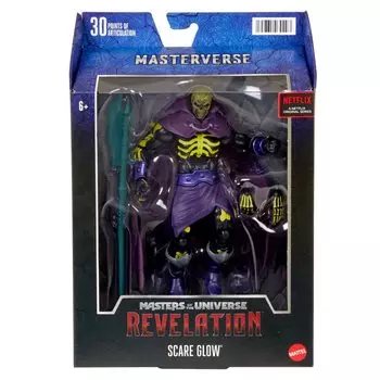 MATTEL Masters of the Revelation Netflix Original Series Masterverse 7-дюймовая фигурка SCARE GLOW MATTEL 2021 MASTERS OF THE UNIVERSE REVELATION