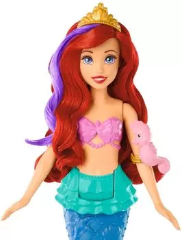 MATTEL Принцесса Ариэль в движении и Русалочка в возрасте от 1 до 3 лет и HPD43 Disney/Disney Давайте играть! [Кукла / Кукла] [Подвижный хвост] [Кукла-наряд] [3 больше]