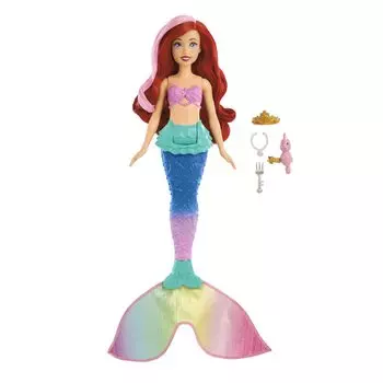 MATTEL Принцесса Ариэль в движении и Русалочка в возрасте от 1 до 3 лет и HPD43 Disney/Disney Давайте играть! [Кукла / Кукла] [Подвижный хвост] [Кукла-наряд] [3 больше]