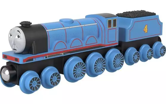 Mattel Thomas the Tank Engine Series Wooden Rail Гордон лет и HBK17 (Томас) [Автомобильный поезд] [2 вверх]