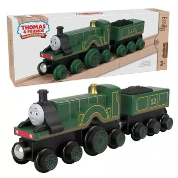 Mattel Thomas the Tank Engine Series Wooden Rail Эмили лет и HBK13 (Томас) [2 вверх]