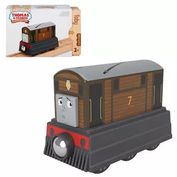 Mattel Thomas the Tank Engine Series Wooden Rail Series Тоби лет и HBJ94 (Томас) [2 вверх]
