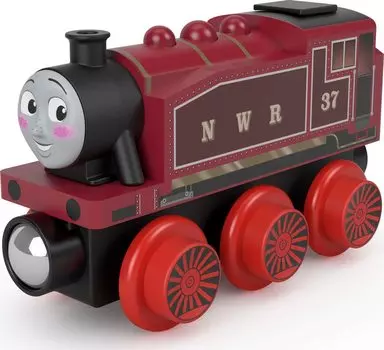Mattel Thomas the Tank Password Wooden Rail Series Рози, возраст 10 лет и HBJ92 Красный (Томас) [2 вверх]