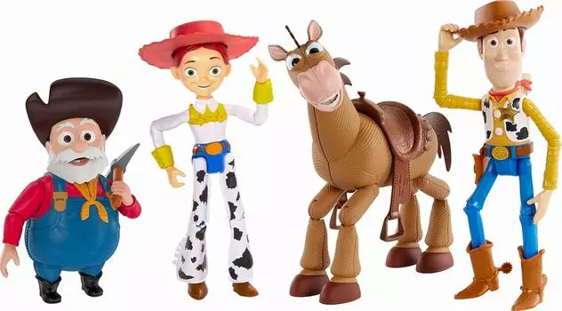 MATTEL Toy Story 7 inch action figure 4 pack Woody Jesse Bullseye Prospector 2023 product Woody s Roundup & & &
