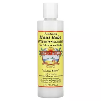 Maui Babe, лосьон после загара, усилитель и лечебный эффект загара, 8 жидких унций (236 мл)