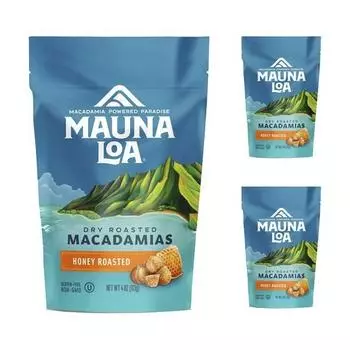 Mauna Loa Dry Roasted Macadamia Honey Roasted, 113 г, 3 шт., корейские орехи