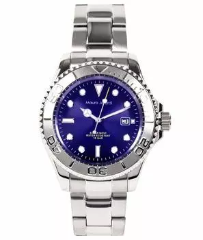 [Mauro Gerardi] Solar 3 Hand Date 10 ATM Water Resistant MJ061-2 Men s Silver