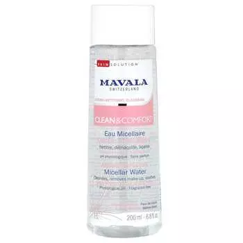 Mavala, Clean & Comfort, мицеллярная вода, без отдушек, 6,8 жидких унций (200 мл)