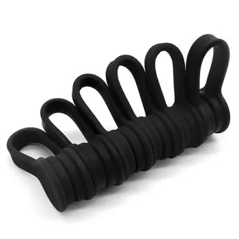 MAVEEK Cable Clip New Magnetic Clip Pack of 6 Cord Clip Cord Winding Earphone USB Cable Cord Storage Black