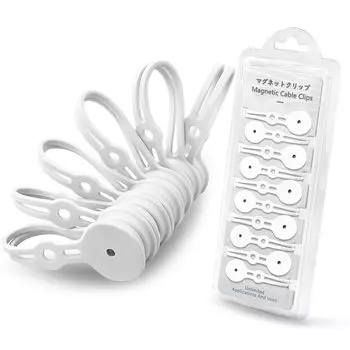 MAVEEK Strong Magnetic Lost Cutout Новый Магнитный Силиконовый Кабель Затянуть Кабель Универсальный Шнур 10 Шт. Зажим, Профилактика, Дизайн, Тип, Зажим, белый