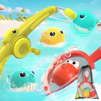 MAVEKID Игрушка для ванны Игрушка для рыбалки Детская игрушка для ванны Мальчики Девочки Игра в воду Развивающая игрушка 1 год 2 года 3 года 4 года 5 лет Подарок