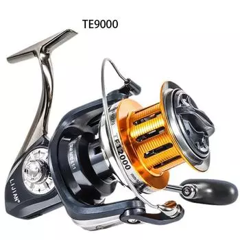 Mavllos TE Surf Spinning Fishing Reel Speed Ratio 4.1:1 Bearings 10+1 Metal Brake Pads Super Smooth Long-distance Casting Metal Fishing Reel TE9000