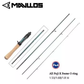 Mavllose Rancy UL Casting Rod Fast Solid UL Tip,Lure 0.6-8g Fuji Guide Carbon Ultralight Trout Spinning Rod,Carp Fishing Rod Travel Casting 1.8M