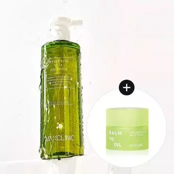 Max Clinic Hyaluronic Vita Oil для пены, большая емкость 310 г (+Бальзам к маслу 5мл), Корея очищение Hyaluronic 310g + Balm to Oil 5ml
