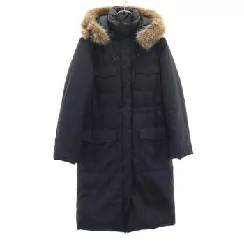 MAX&CO down coat 38 black Hoodie Women Used