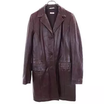 MAX&CO сделано в Италии пальто Честер J 44 кожа коровья стеганая подкладка Женское Б/У