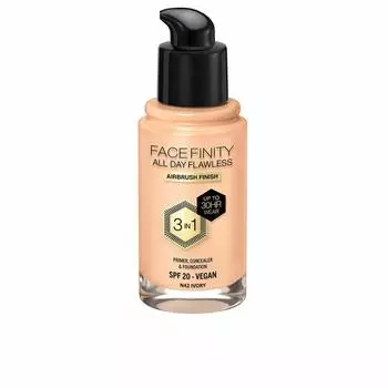 Max Factor Face Finity All Day Flawless Кремовая основа под макияж 3-в-1 Spf 20 № N42 Цвет слоновой кости 30 мл