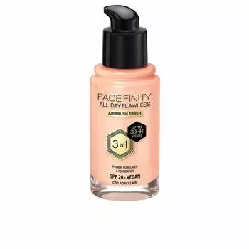 Max Factor Face Finity All Day Flawless Кремовая основа под макияж 3-в-1 Spf 20 N C30 Фарфор 30 мл