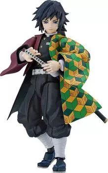 Max Factory figma Демон Кимецу но Яиба Гию Томиока Пластиковая окрашенная подвижная фигурка Убийца немасштабная