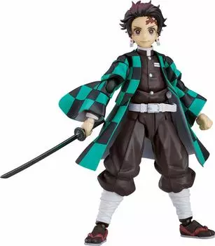 Max Factory Figma Demon Kimetsu no Yaiba Tanjiro Kamado окрашенная подвижная фигурка Slayer без масштаба АБС и ПВХ чёрный