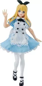Max Factory figma Styles Женское тело [Элис] с цельным куском + фартук Координация Немасштабная пластиковая окрашенная подвижная фигурка светло-синий