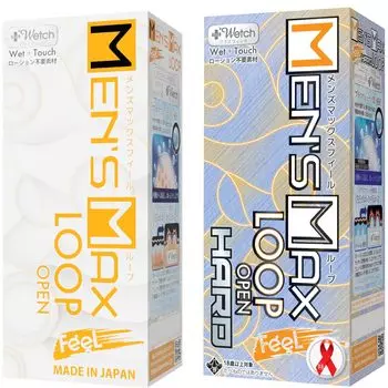 Max Feel Loop Penetration Set of 2 Увлажняющее отверстие, не требующее лосьона Повторяющийся тип Карманный лосьон в комплекте Для мужчин (Стандартный и жесткий)