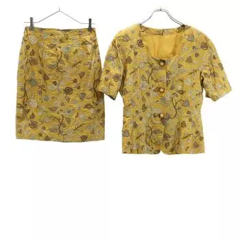 MAX MARA Made in Italy Silk Blend Overall handle Short sleeve Old vintage Skirt suit Setup Women Used