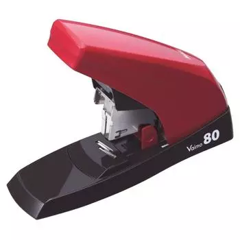 MAX MAX Stapler Tabletop Stapler Vimo 80 Flat 80 Sheets Red HD-11UFL/R